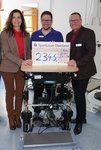 Stehtrainer als Spende der Zugspitz Realschule